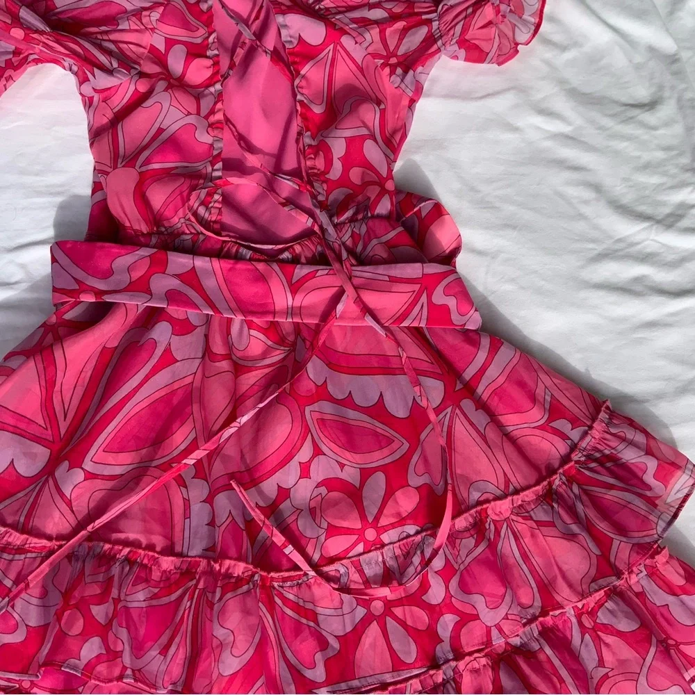 Show Me Your MuMu Pink Floral Kids Dress - Picture 7 of 9